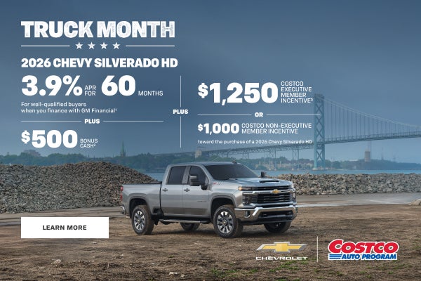 2026 Chevy Silverado HD. 3.9% APR for 60 Months for well-qualified buyers when you finance with G...